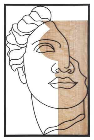 Pannello Decorativo 3D David - cm 50x2x80