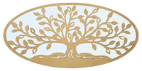 Pannello decorativo albero della vita in specchio cm 120x2x60