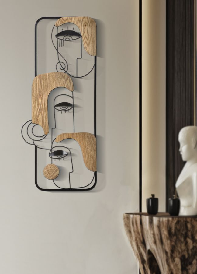 Pannello Decorativo Cubista Picassy 38x2x89,5 cm