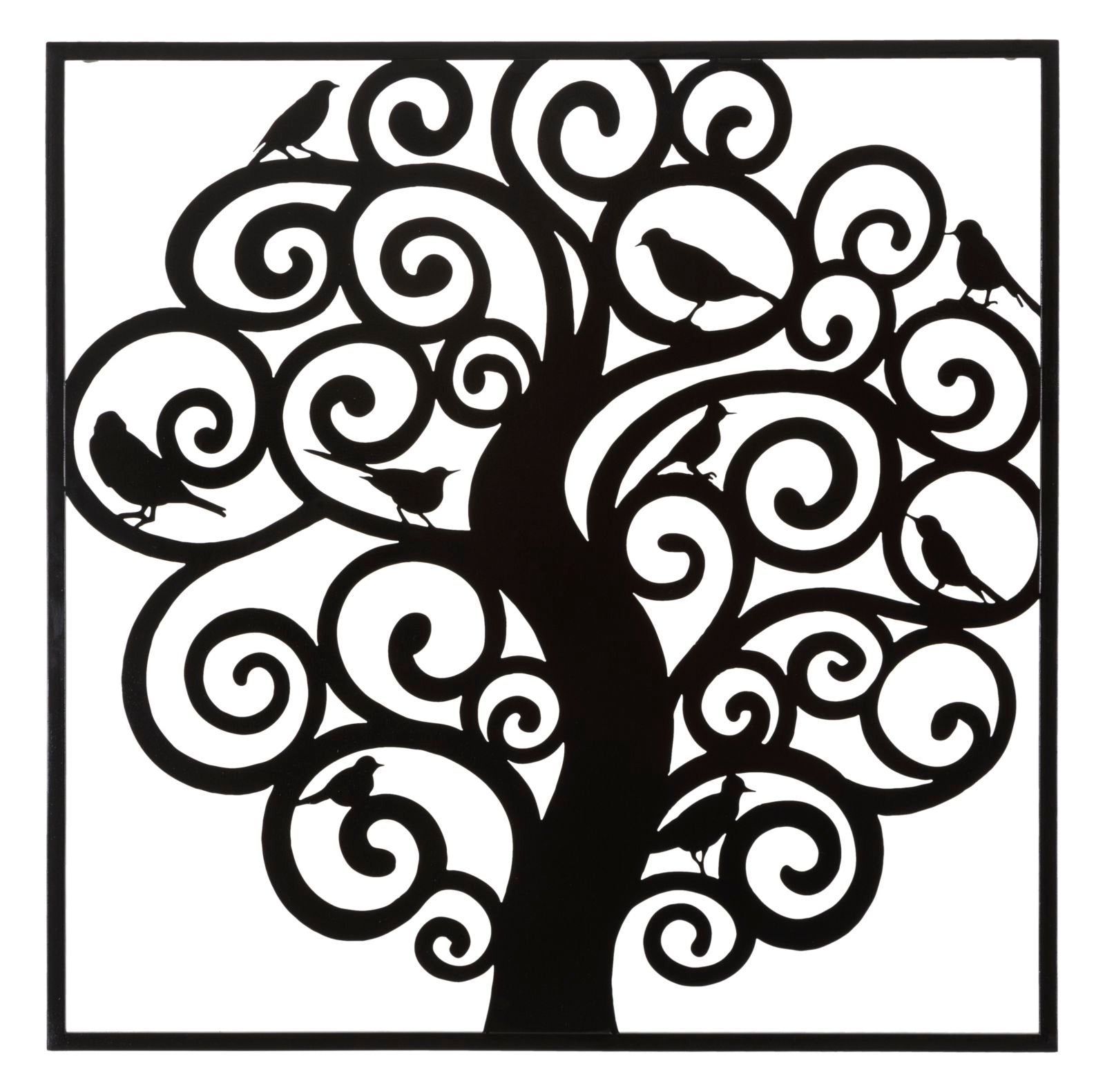 Pannello Decorativo in Ferro 3D - Design Elegante 70x1x70