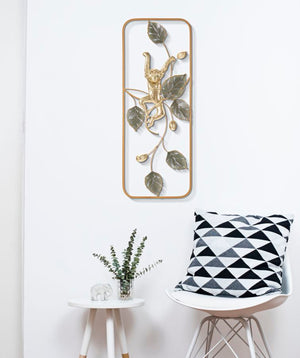 Pannello Decorativo in Ferro Scimmia cm 28,6x3,8x74,3