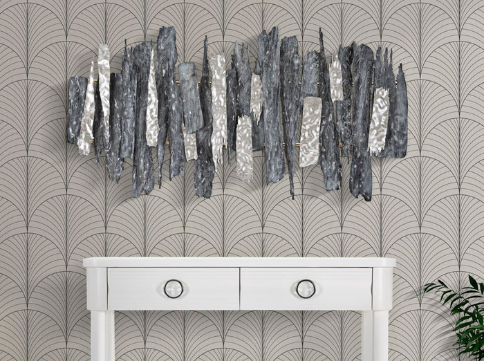 Pannello Decorativo in Ferro Sculpt 3D cm 122,6x6,4x62,9