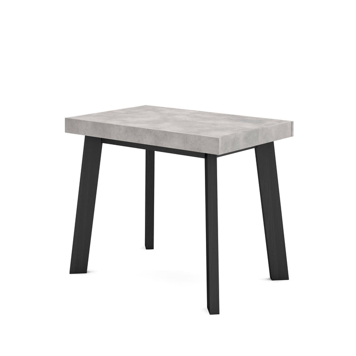 Consolle allungabile, 262x90x73cm, Per 12 persone, Gambe in legno, grigio cemento RF3022