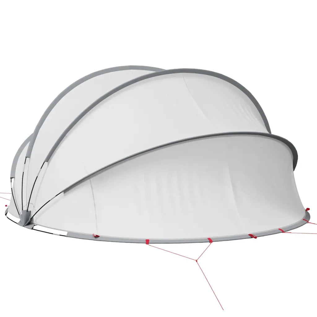 Dome Piscina Grigio e arancione 405 x 405 x 192 cm