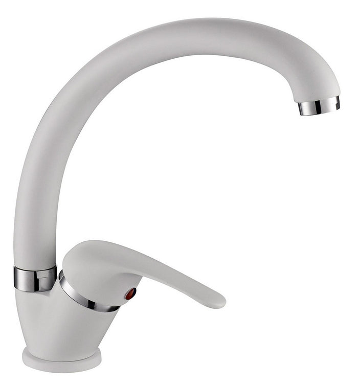 Miscelatore cucina colore bianco-granito