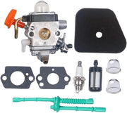 Carburatore con Kit di Regolazione della Linea di Alimentazione per Trinciatori STIHL FS100 FS100R FS110 FS110R FS110X FS110RX FS100RX FS130 FS130R