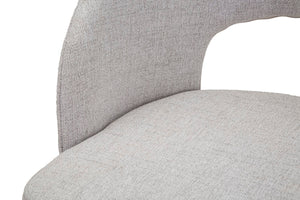 Set di 2 Sedie Helsinki Grigie Eleganza Retro 51x53x80 cm