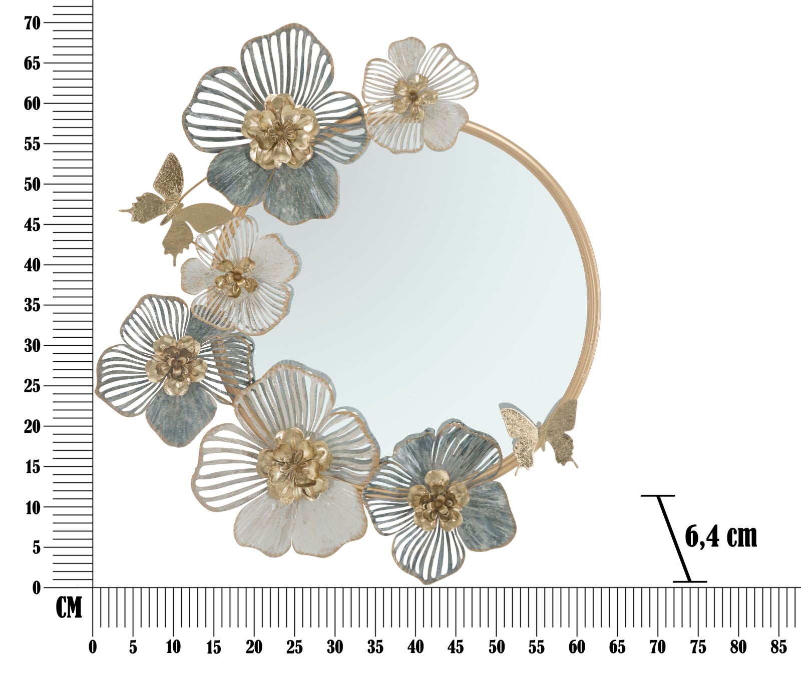 Specchio Amy Elegante 63x6,4x70,5 cm