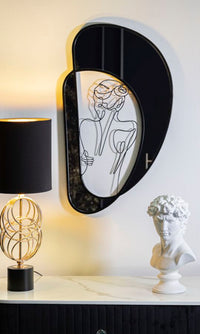 Specchio Artistico da Muro Nudity 40,6 x 3,2 x 70,5 cm