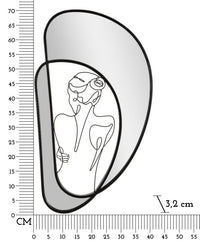 Specchio Artistico da Muro Nudity 40,6 x 3,2 x 70,5 cm