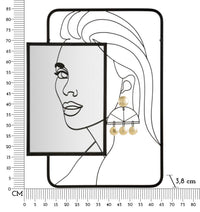 Specchio da muro Eleonor - Eleganza e Stile in Metallo Nero 64,8x3,8x85 cm