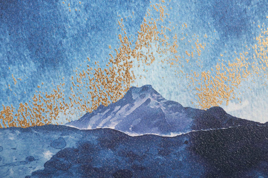 Stampa su tela "Albero di Montagna" cm 80x3x120