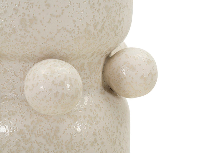 Vaso Decorativo in Ceramica con Sfere Ø 16x28 cm