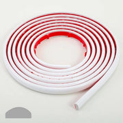 Strisce decorative autoadesive e decorative per pavimento, parete posteriore, bordo piastrelle e angoli decorativi autoadesive con voletto bianco - 5 m