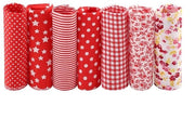 Set di tessuti patchwork in cotone 50x50 cm - 7 pezzi - cucito DIY - decorazione per la casa - quilting - finitura liscia senza spigoli - stoffa
