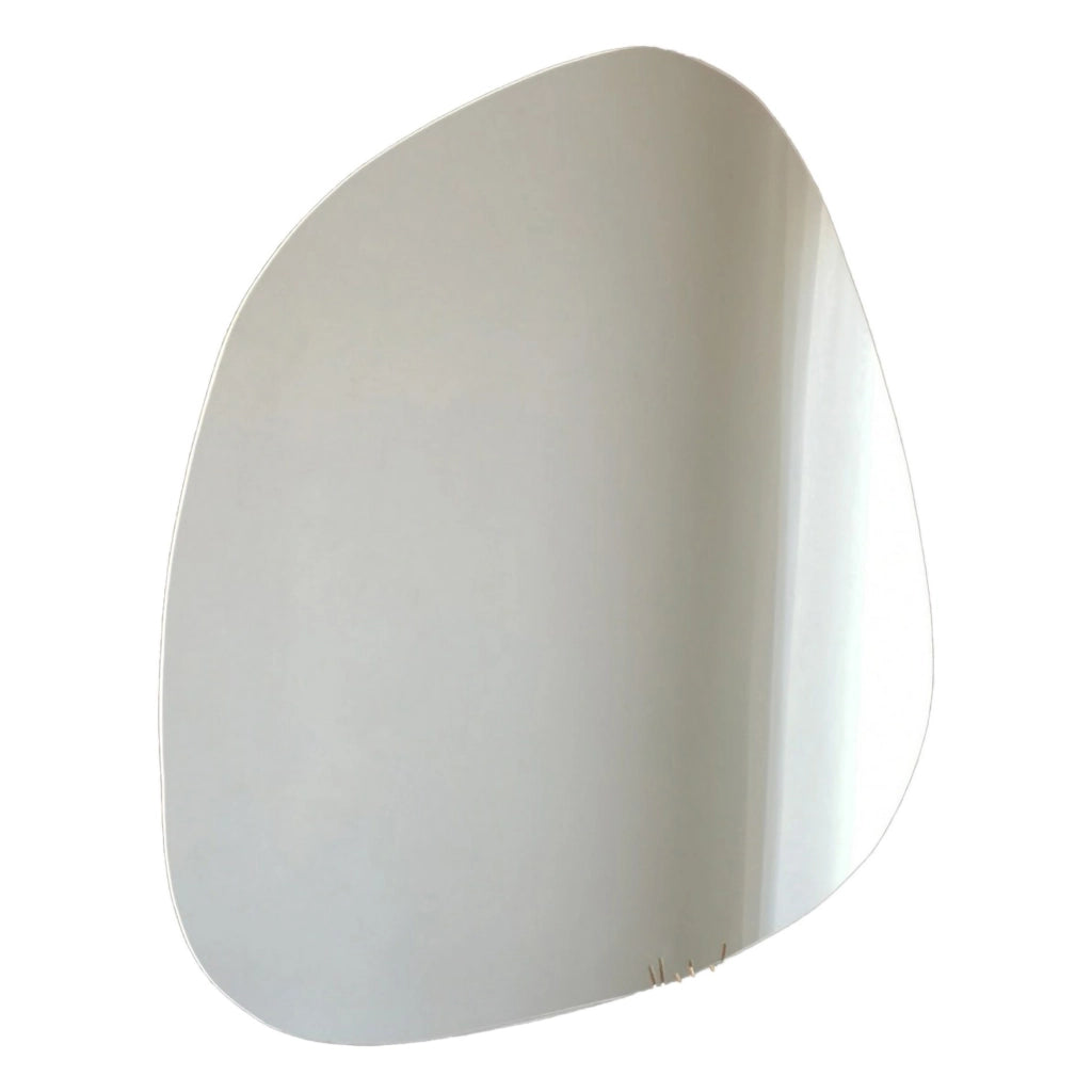 Valbrona, Specchio Forma Ovale, 85x67h cm Bianco