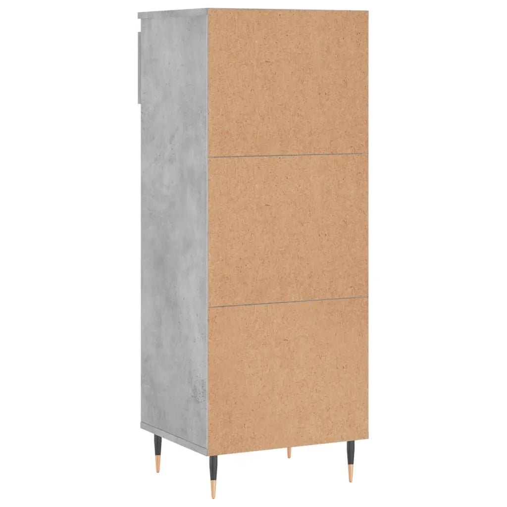 Scarpiera | Mobile per scarpe Grigio Cemento 40x36x105 cm in Legno Multistrato