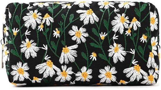 Etui con, etui, etui con, la tasca dei cartoon è piccola e carina e può essere utilizzata come tasca per makeup, portafoglio, portachiavi 20 * 9 * 8 cm (nero)