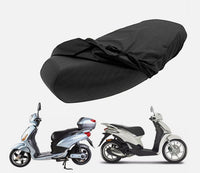 COPRISELLA PER MOTO SCOOTER NERO IN NYLON IMPERMEABILE RESISTENTE 75CM X 120CM