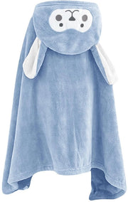 Asciugamano per Bambini con Cappuccio - 70x140 cm - Fleece soffice - Lavabile e Duraturo - Adatto per Ambienti Umidificati - Ideale per Neonati