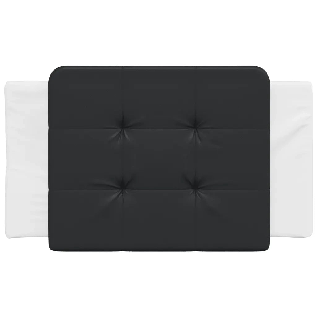 Cuscino Testiera Zadar Nero e Bianco 80 cm in Similpelle 374835