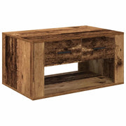 Tavolino da salotto | Tavolino da caff¨¨ | Tavolino da Soggiorno con cassetto Legno vecchio 80 x 50 x 40 cm