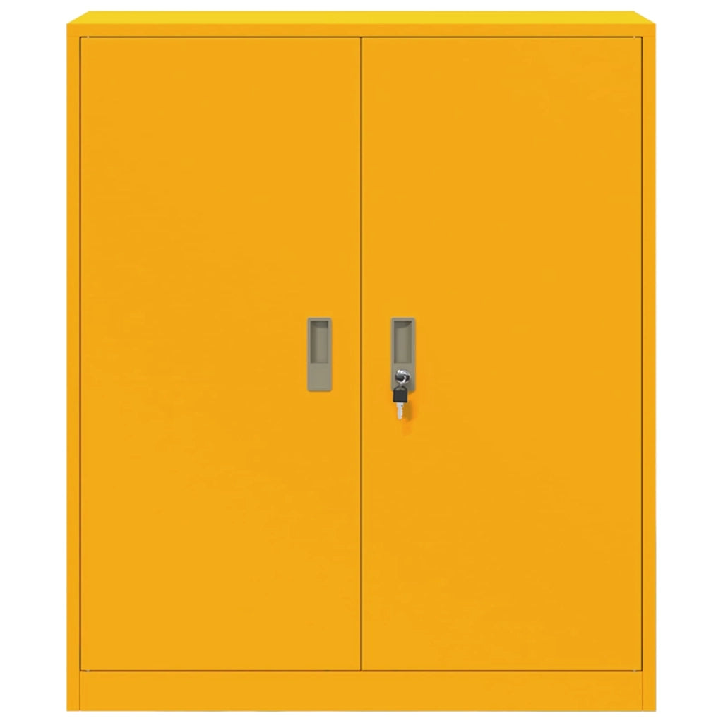 Armadio Giallo senape 90 x 40 x 105 cm Acciaio 891649