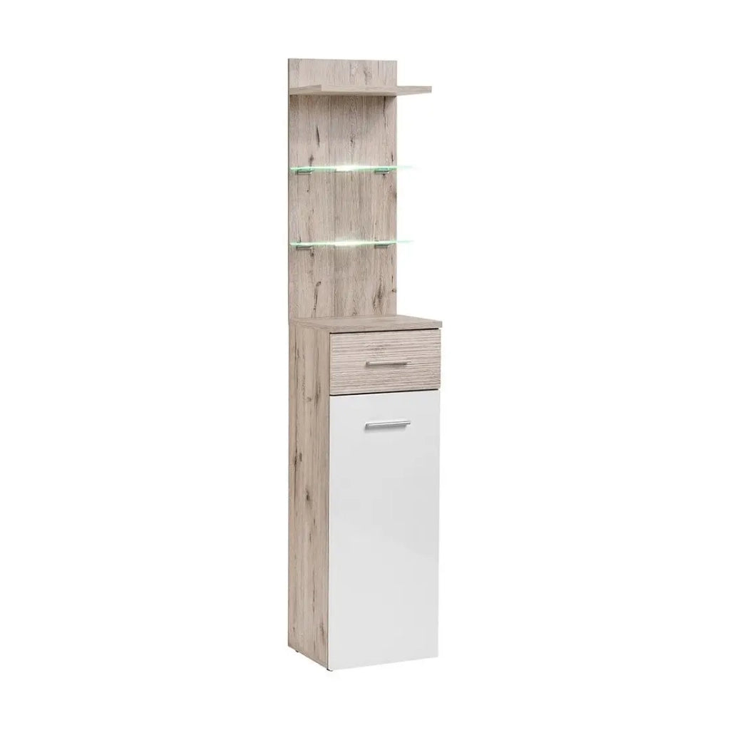 Mobile da ingresso di design per il tuo ingresso collezione ONYX 1 colori rovere e bianco