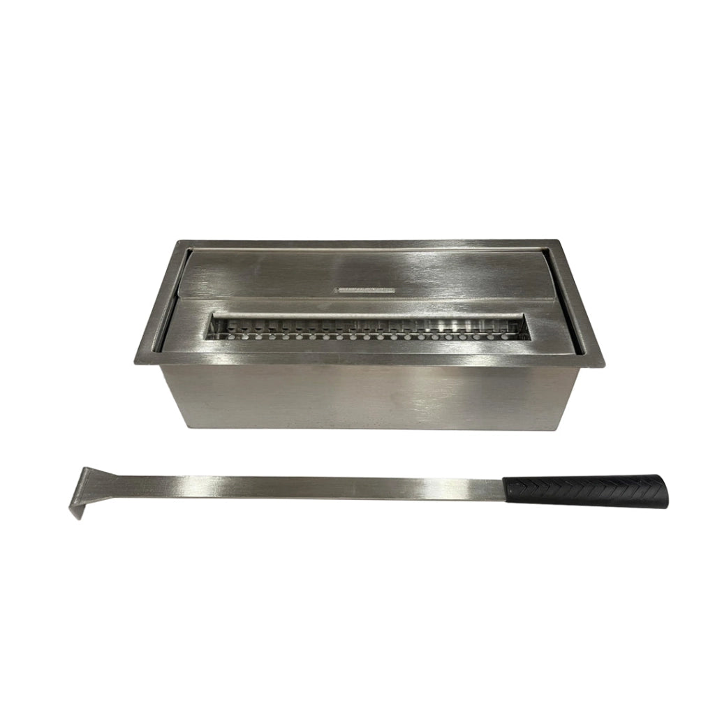 Bruciatore a bioetanolo 1.5LT ACCIAIO INOX 430SS L30 x P12.5 x H8.5 cm