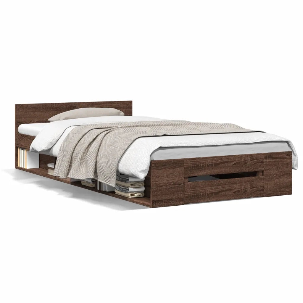 Giroletto Cassetto Rovere Marrone 75x190 cm Legno Multistrato 3280810