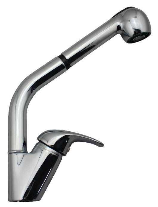 Rubinetto lavello bocca alta serie trendy con doccia estraibile