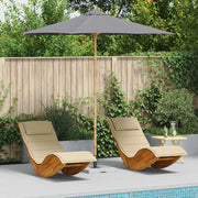 Ombrello da giardino Grigio scuro Ø 270 x 260 cm Bambù 4108088