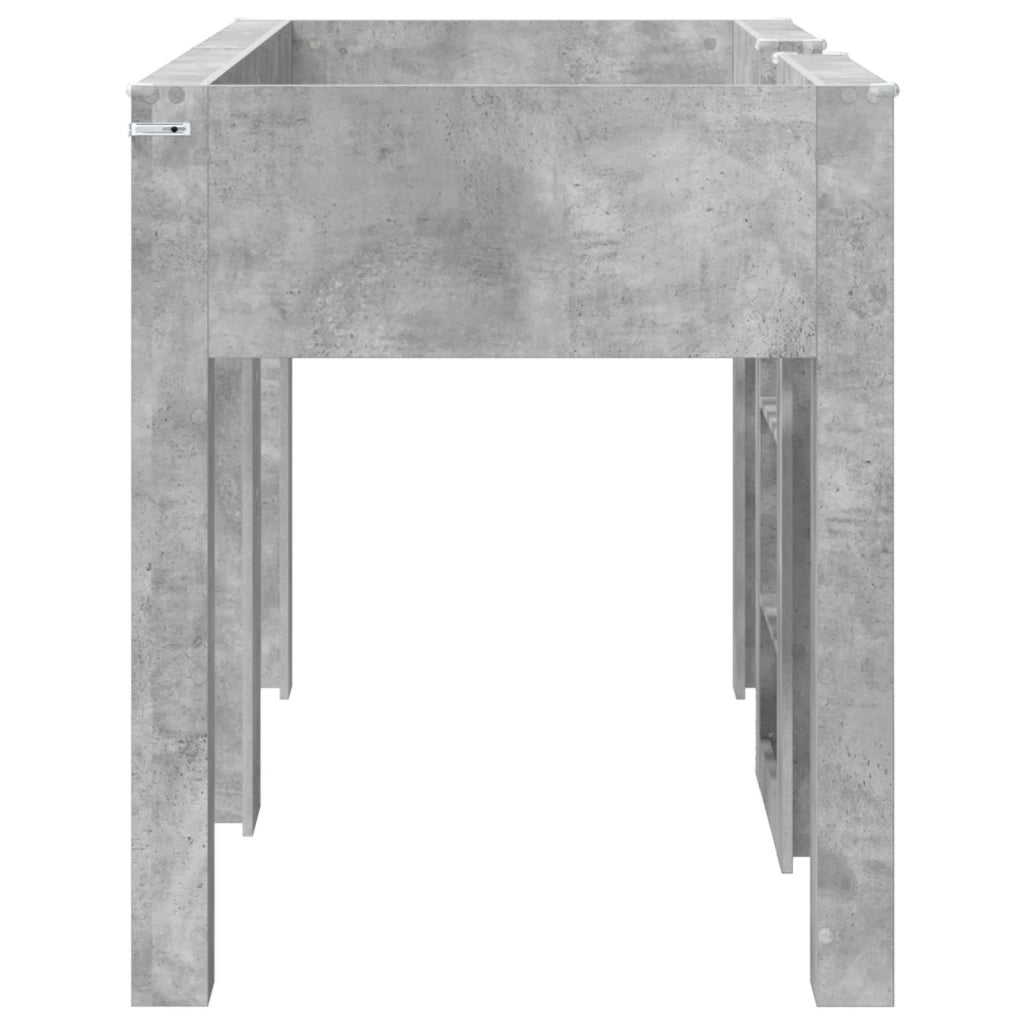 Letto a Castello per Bambini Grigio cemento 75 x 190 cm 3410470