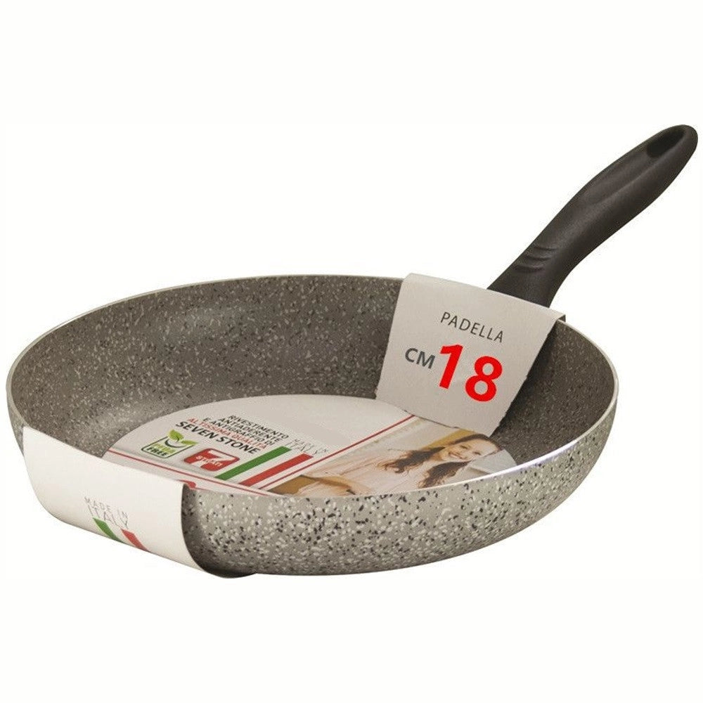 Trade Shop - Padella Antiaderente Antigraffio 7 Strati ø 14-16-18-20-22-24-26-28-30-32 Cm Cucina -
