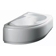Guscio vasca angolare 150x100 sinistra serie grazia con pannello