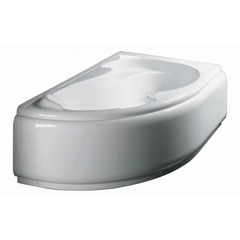 Guscio vasca angolare 150x100 sinistra serie grazia con pannello