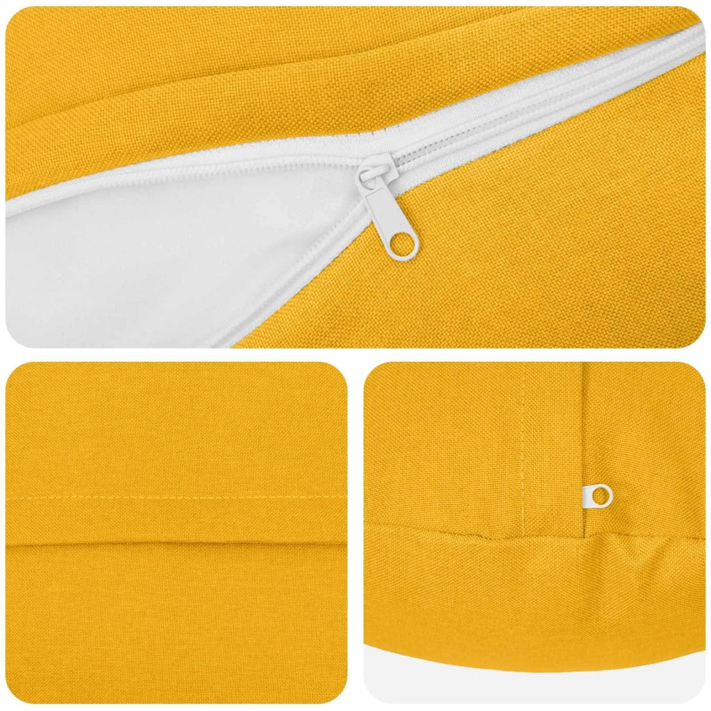 Federa 2 pz HEERLEN Giallo Chiaro Ø 30 cm Tessuto 921873