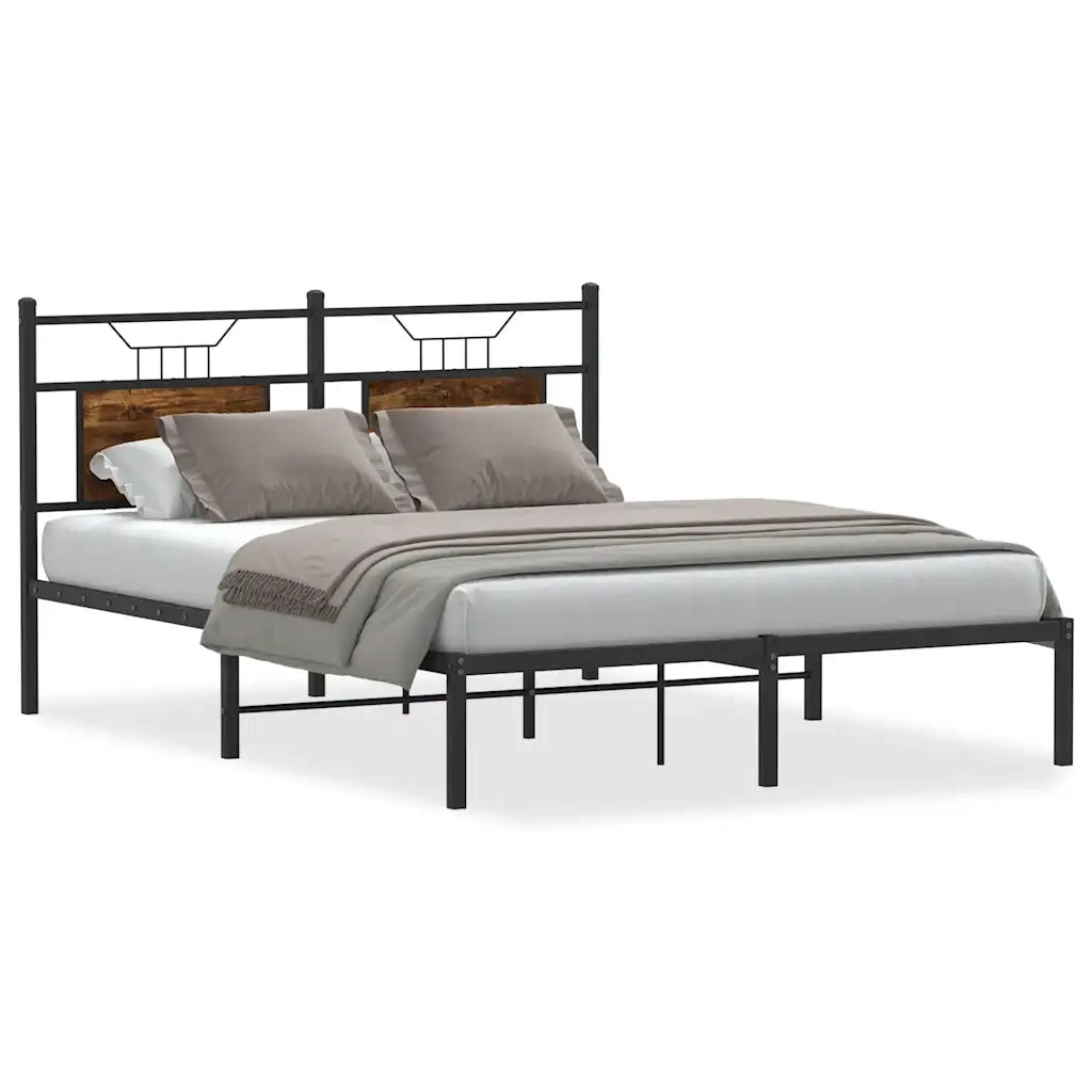 Giroletto senza Materasso Rovere Fumo 140x190 cm in Truciolato