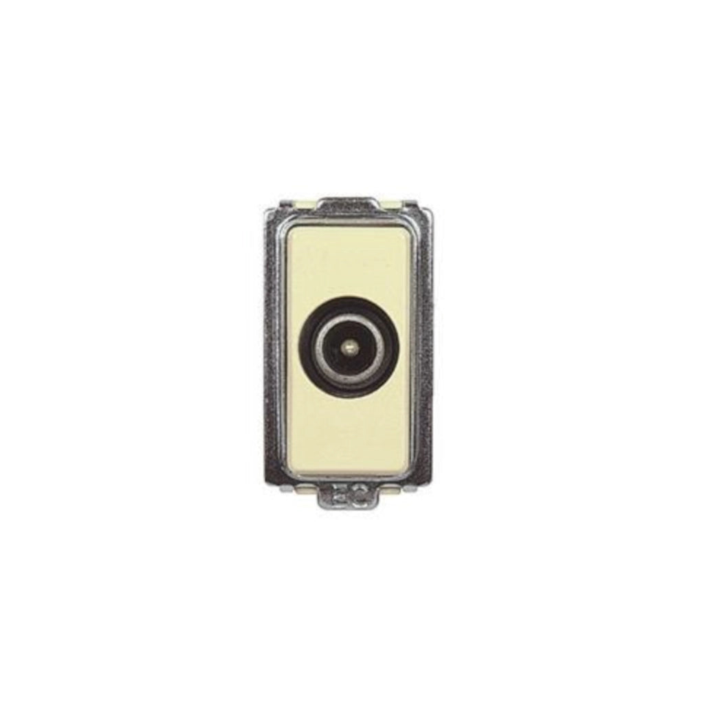 Presa TV coassiale con connettore maschio compatibile BTicino Magic e Tond√≤