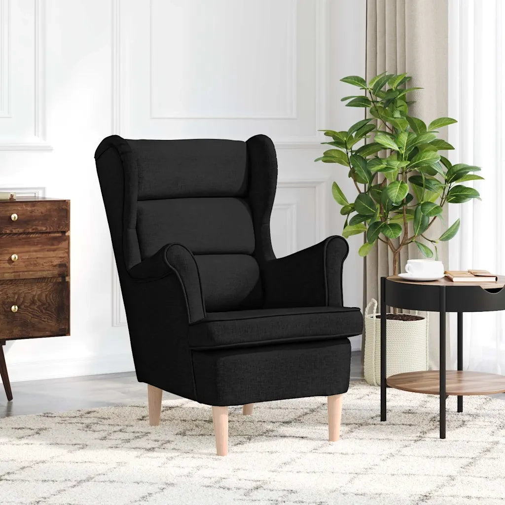 Divano Sedia-Poltrona Nera 74x84x100 cm in Tessuto