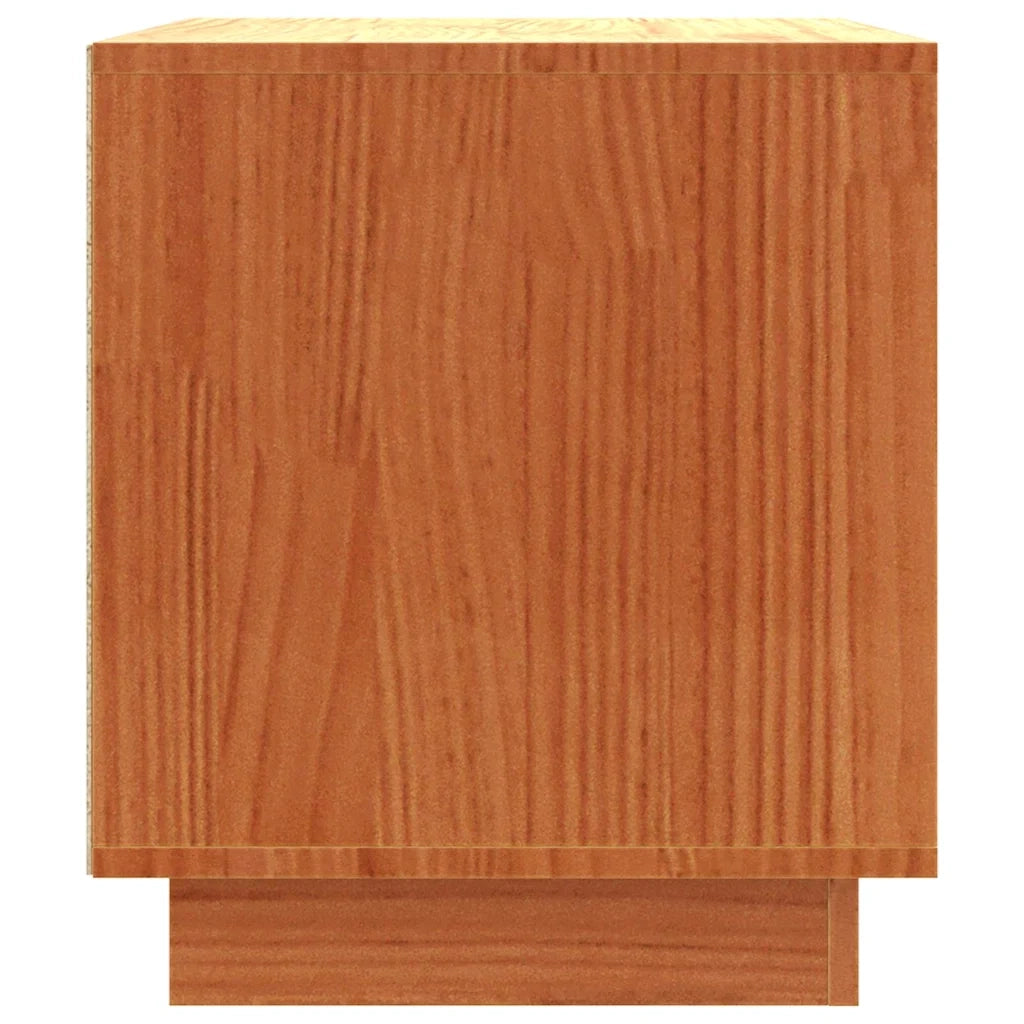 Mobile TV Marrone cerato 80 x 35 x 40,5 cm Pino massello