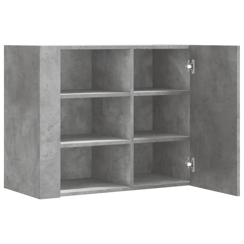 vidaXL Armadietto a Muro Grigio Cemento 75x35x60 cm in Truciolato
