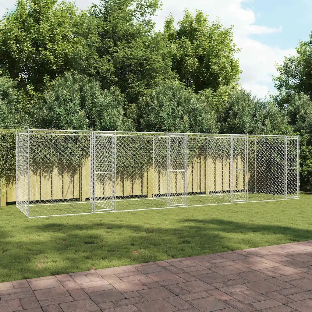 Gabbia per cani Argento 800 x 200 x 200 cm Acciaio zincato 3368308