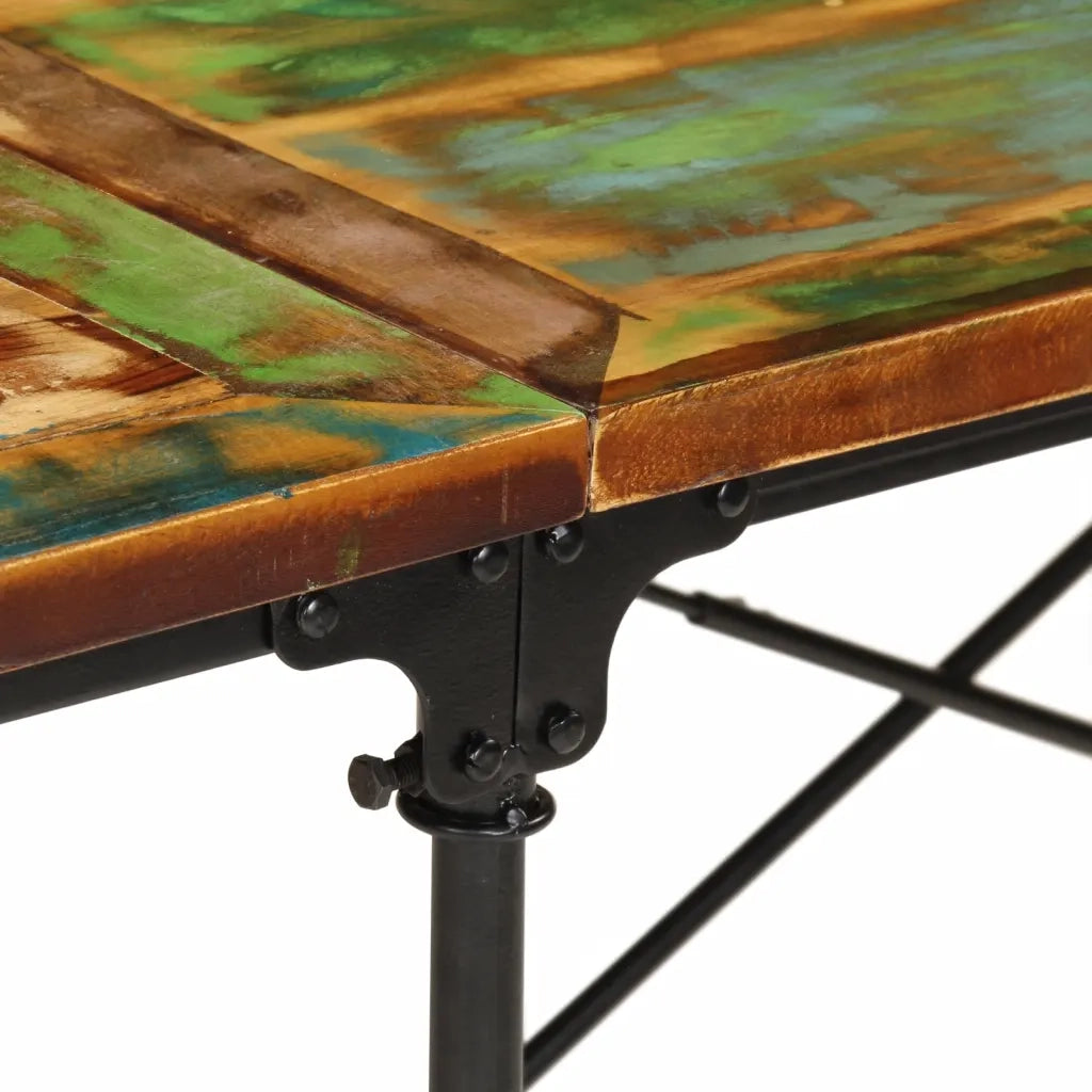 Tavolo da Pranzo 220x90x77 cm in Legno Massello di Recupero