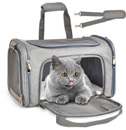 Porta cani o gatti - borsa da viaggio per trasportare - zaino per cani o gatti - porta il tuo animale - grigio