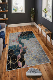 Sandusky, Tappeto Forma Rettangolare, 50x80 cm Multicolore
