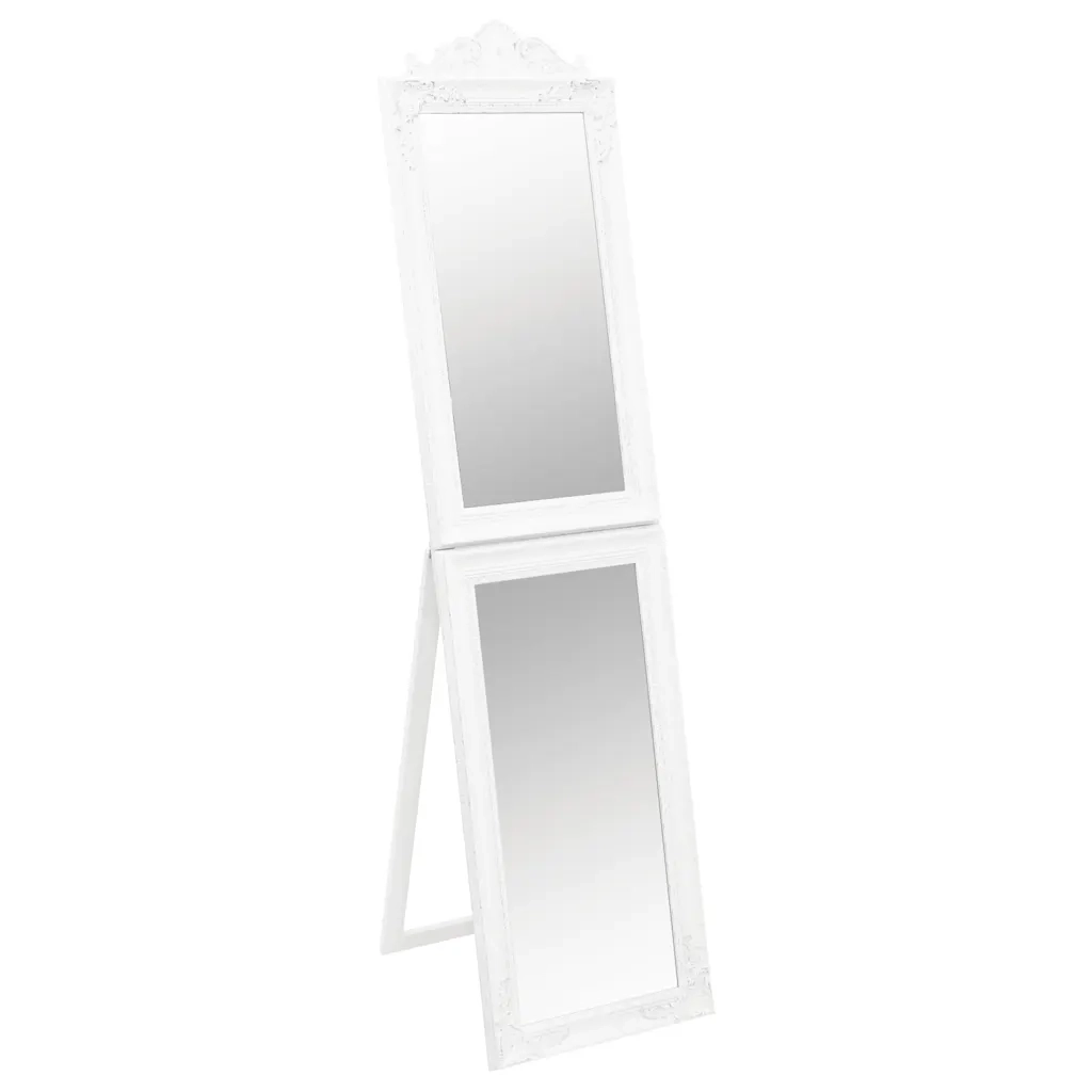 Specchio Autoportante Bianco 50x200 cm