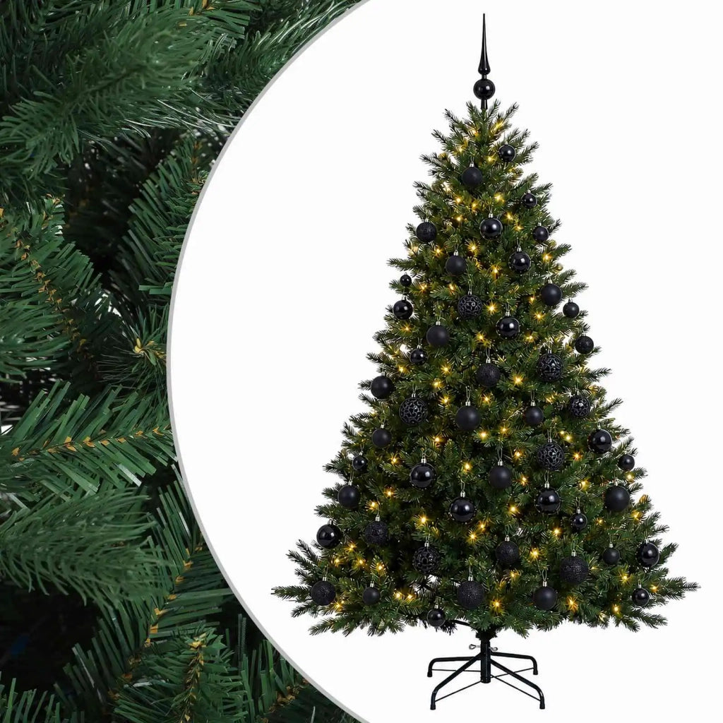Albero di Natale artificiale con palline 240 cm 300 LED 3466372