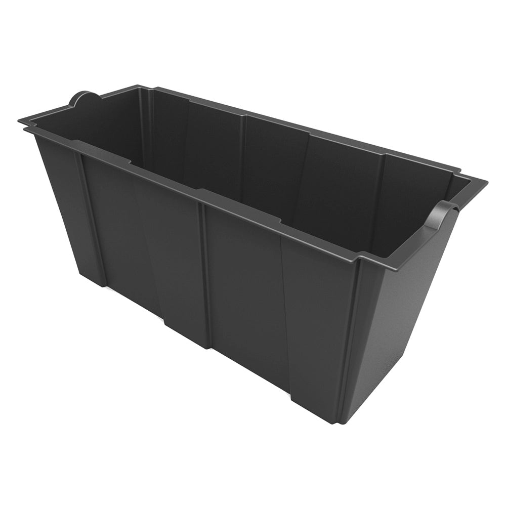 VASO RETTANGOLARE INTERNO PER FIORIERA 'SEPARE'/ARREDO' 79 x 35 x h 37 cm lt.63 - antracite  - BAMA