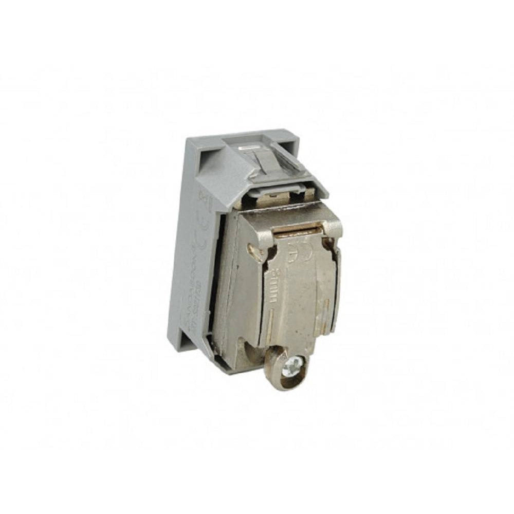 Trade Shop - Presa Tv Connettore Passante Maschio Silver Compatibile Bticino Axolute -